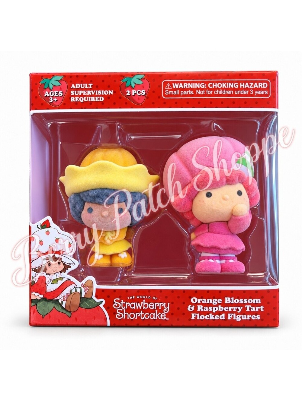Strawberry Shortcake Orange Blossom Raspberry Tart Flocked Collectible Dolls